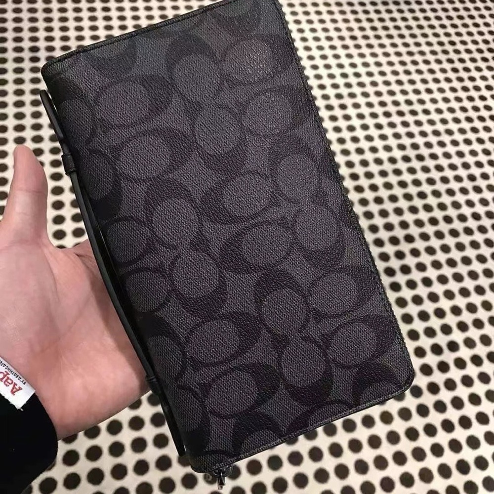 Coach Double Zip Travel Organizer In Signature Canvas… Gem